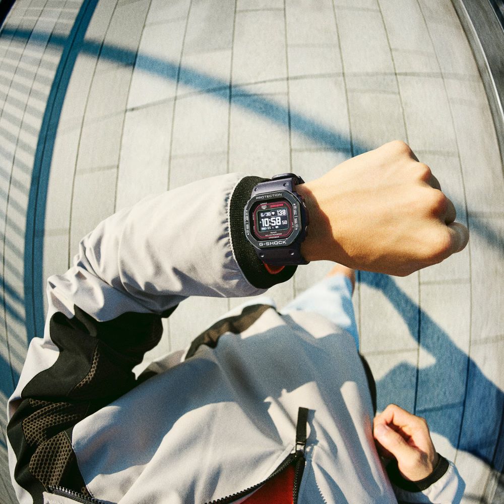 CASIO 卡西歐 G-SHOCK G-SQUAD系列 太陽能 藍牙運動電子錶_黑_DW-H5600MB-1A4_44.5mm