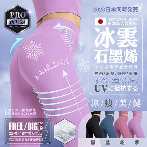 【梁山伯】冰涼循環智能塑體褲 運動褲 瑜珈褲