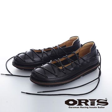 【ORIS】線繞芭雷休閒鞋-黑皮鞋/休閒鞋/蟑螂鞋-745 01