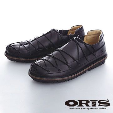 【ORIS】線繞素色休閒鞋-黑蟑螂鞋/休閒鞋/皮鞋-743 01