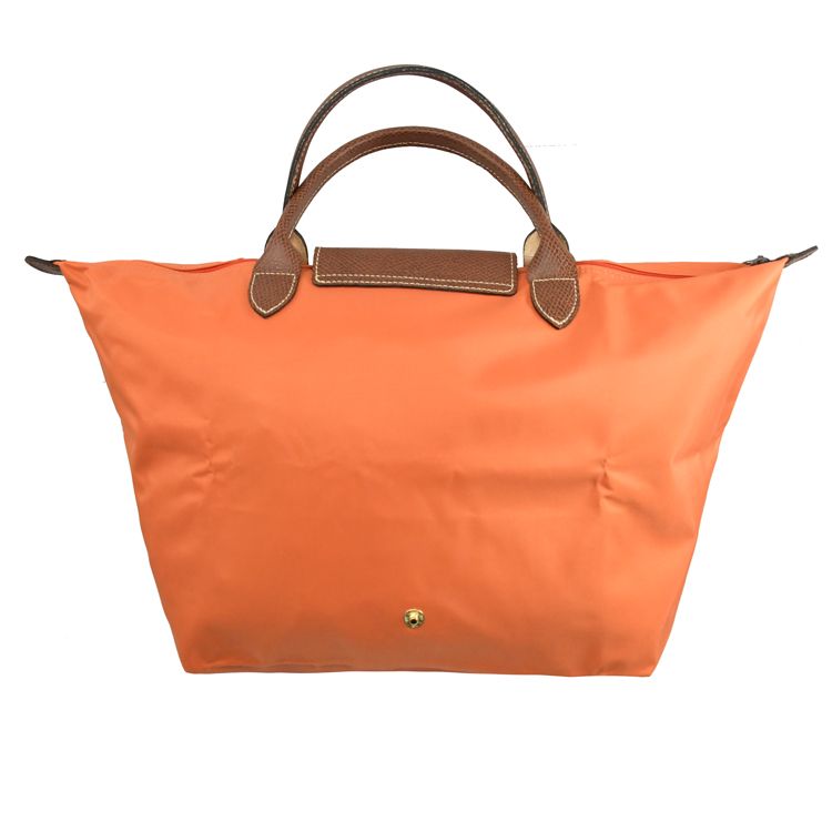 Longchamp Le Pliage 折疊短揹帶肩提包.橘M #1623 - PChome 24h購物