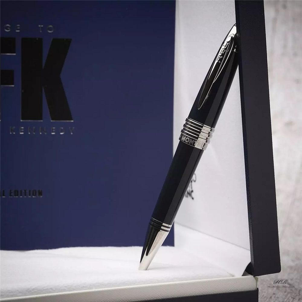 MONTBLANC 萬寶龍 名人系列 約翰甘迺迪 JOHN F. KENNEDY 特別版原子筆-藍黑色