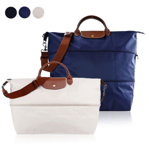 LONGCHAMP LE PLIAGE系列再生尼龍延展兩用旅行袋(多色選)
