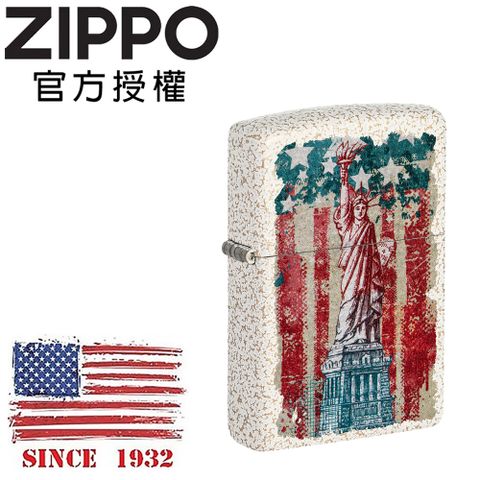 Zippo 【官方授權店】 Statue of Liberty Design 自由女神像防風打火機