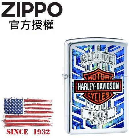 【ZIPPO官方授權店】Harley-Davidson® 哈雷1903紀念款防風打火機