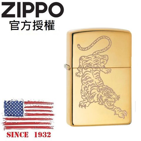 Zippo 【官方授權店】Tiger Design 紋身老虎防風打火機