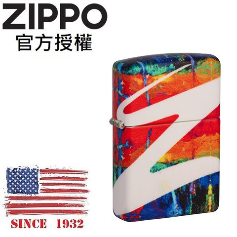 Zippo 【官方授權店】環繞絢爛水彩防風打火機