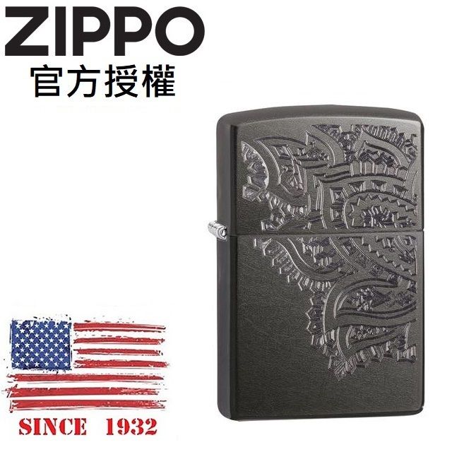 Zippo 【官方授權店】Iced Paisley 永恆佩斯利防風打火機