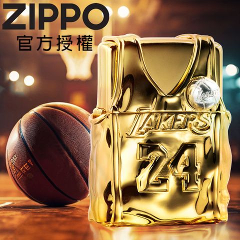 Zippo 【官方旗艦店】柯比布萊恩湖人戰衣(鍍金)防風打火機