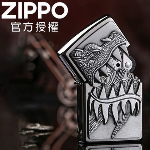 Zippo 【官方授權店】Fire Breathing Dragon 噴火之龍防風打火機