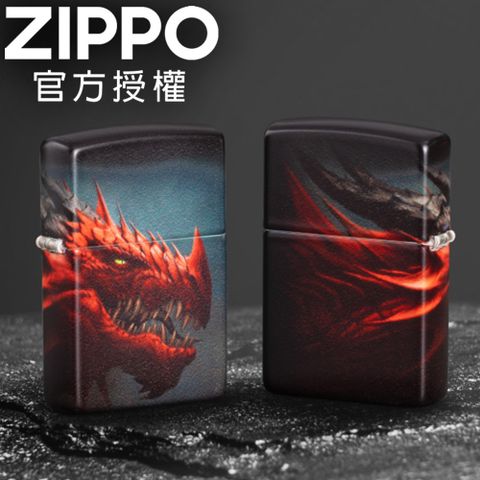 【ZIPPO官方旗艦店】Dragon Design 赤龍防風打火機