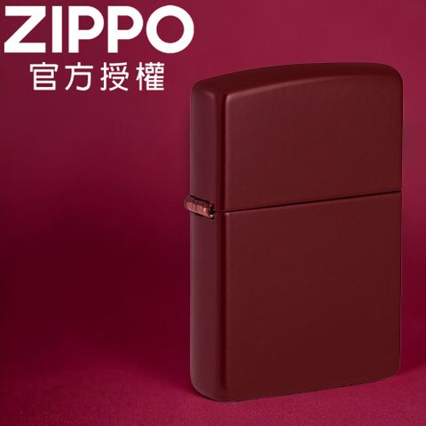 Zippo 【官方旗艦店】Classic Merlot 梅洛葡萄紅亮漆(素面)防風打火機