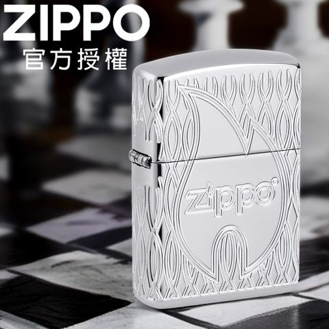 ZIPPO Zippo Flame Design 火焰幾何紋理防風打火機