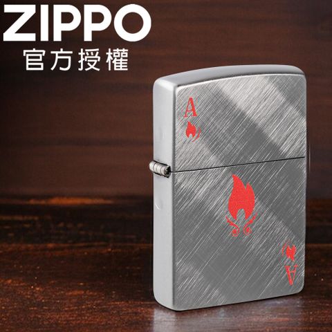 Zippo 【官方旗艦店】 Ace Design 撲克牌- A防風打火機