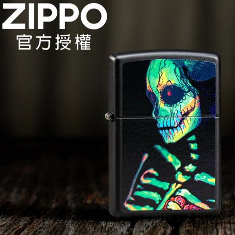 Zippo 【官方旗艦店】 Glowing Skull Design 夜光骸骨防風打火機