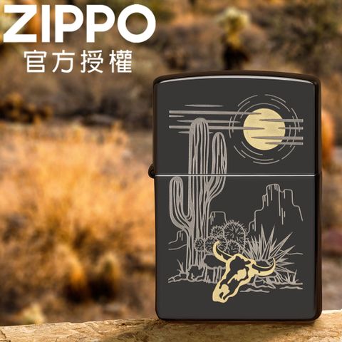 Zippo 【官方旗艦店】Western Design 西部沙漠防風打火機