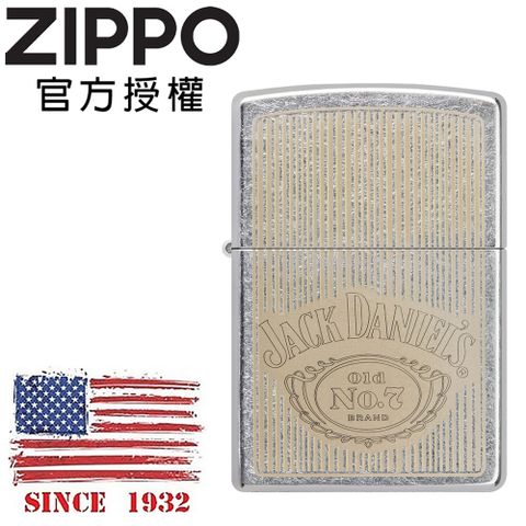 Zippo 【官方授權店】Jack Daniels 傑克丹尼聯名款-雕刻標章防風打火機