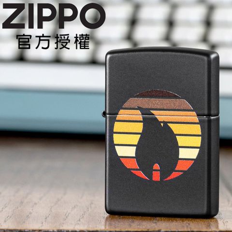 Zippo 【官方旗艦店】Colorblock  Design 色格火焰設計防風打火機