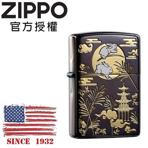 ZIPPO Mid Autumn Pattern Design 玉兔瓊樓(亞洲限量款)防風打火機