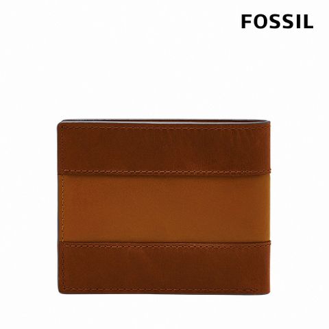 FOSSIL Everett 真皮證件格經典皮夾-棕色 ML4397210