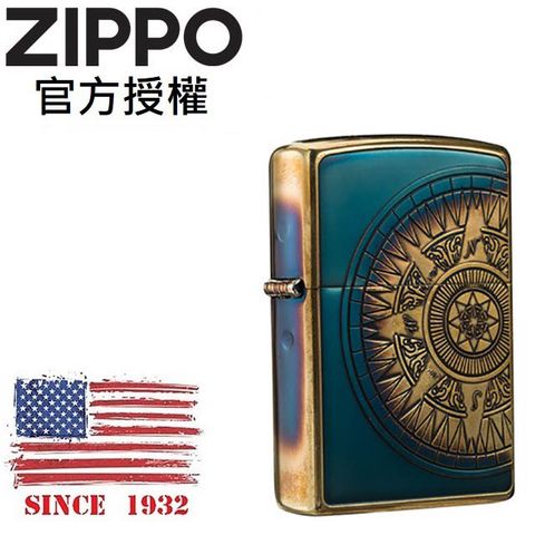 ZIPPO chart GDI 羅盤航海圖(燻黑金)防風打火機