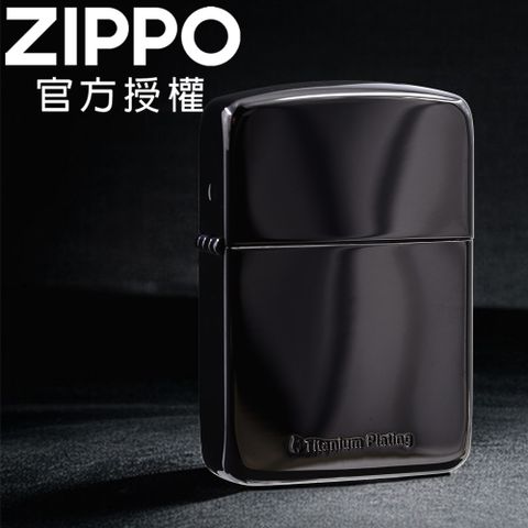 Zippo 【官方旗艦店】1941 TITANIUM(BLACK)鍍鈦黑冰1941復刻防風打火機