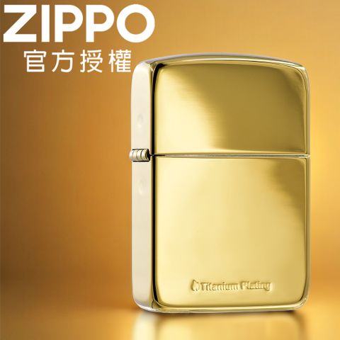 Zippo 【官方旗艦店】1941 TITANIUM(GOLD) 鍍鈦金1941復刻防風打火機
