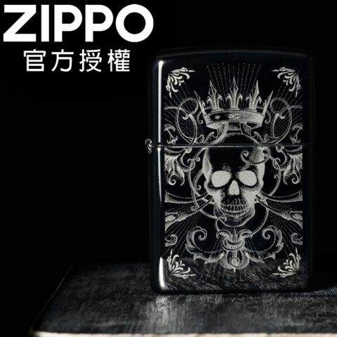 ZIPPO Skull King Design 骷髏王者防風打火機