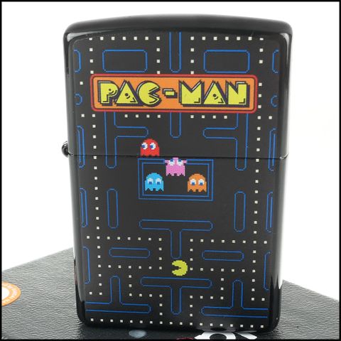 Zippo 日系~南夢宮傳奇遊戲系列-Pac-Man 小精靈圖案設計打火機~大型電玩/任天堂/紅白機/雅達利