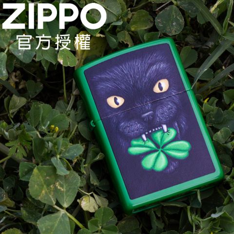 ZIPPO Lucky Cat Clover Design 幸運貓設計防風打火機