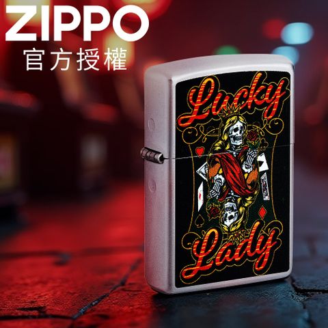 ZIPPO 2025 PF.Lucky Lady Design 2025年骷髏皇后防風打火機