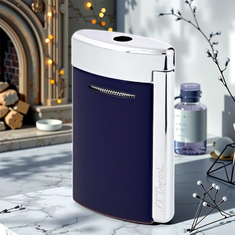 S.T.Dupont 都彭 Minijet 質感光澤迷你噴射打火機-海軍藍 010811