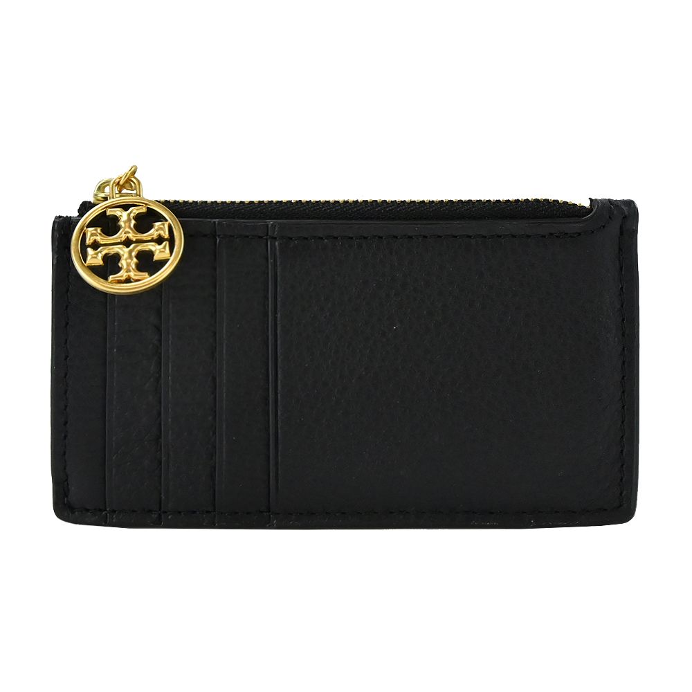 TORY BURCH  MILLER 荔枝紋名片夾-黑