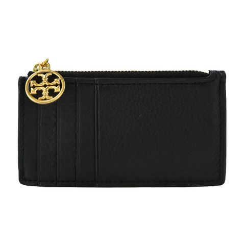 TORY BURCH MILLER 荔枝紋名片夾-黑