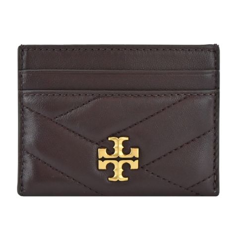 TORY BURCH KIRA CHEVRON 卡片夾-暗紅