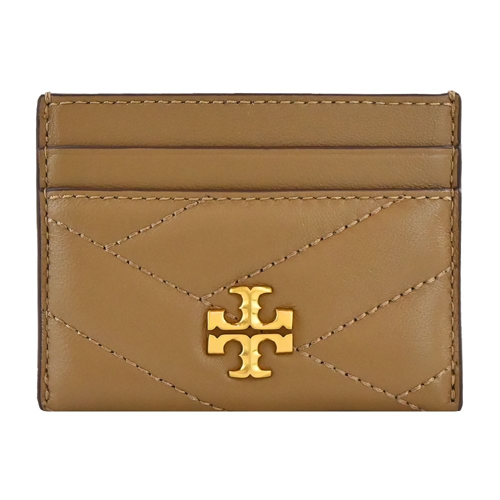 TORY BURCH  KIRA CHEVRON 卡片夾-駝