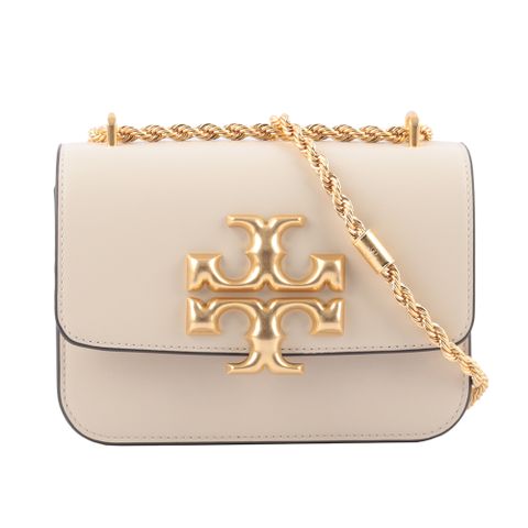 TORY BURCH Eleanor 大標誌翻蓋小款二用包(白色) 73589 122