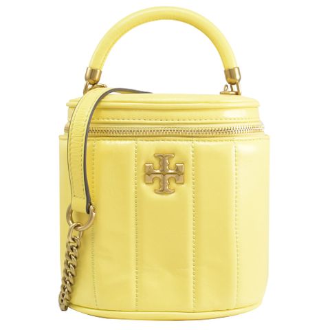 TORY BURCH KIRA 經典LOGO兩用化妝箱包.黃