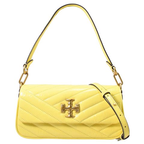TORY BURCH 138964 KIRA 經典LOGO絎縫兩用包.黃