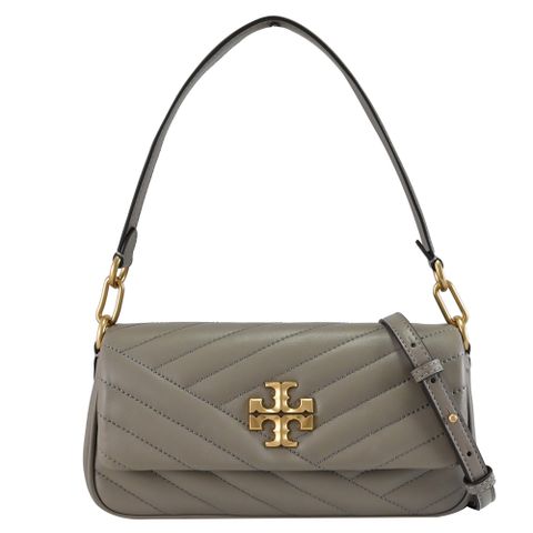 TORY BURCH 90456 KIRA 經典LOGO絎縫兩用包.灰