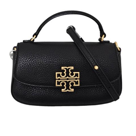 TORY BURCH tb 新款 迷你 Briteen 立體簍空logo荔枝紋 手提兩用斜背包(父親節七夕情人節)