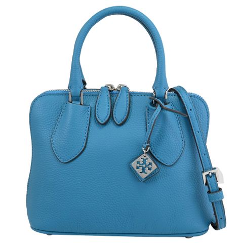 TORY BURCH 155619 簡約雙拉鍊手提兩用包.天藍