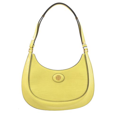 TORY BURCH 158509 Robinson 單肩手提彎月包.奶油黃