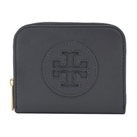 TORY BURCH TORY BURCH ELLA 經典LOGO拉鍊卡片零錢包-黑