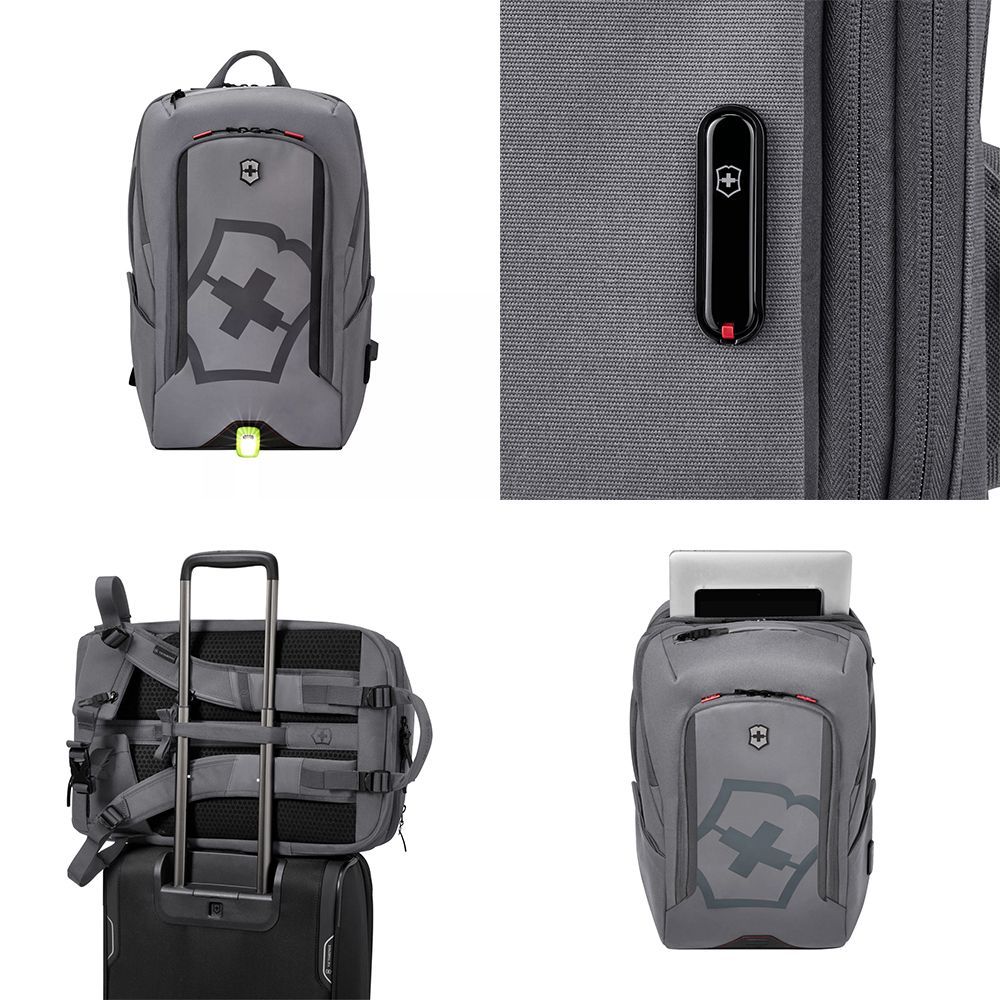 VICTORINOX 維氏 Touring 2.0 旅行後背包 24x35x53cm 灰/黑 612119/612120