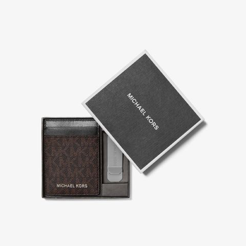 Michael Kors 專櫃經典款 Card Holder 信用卡夾+鈔票夾禮盒 名片夾 卡片夾