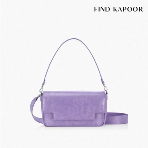 FIND KAPOOR LIA 27 CRINKLED 兩用斜背翻蓋方包- FBLI27CR0LV薰衣草紫