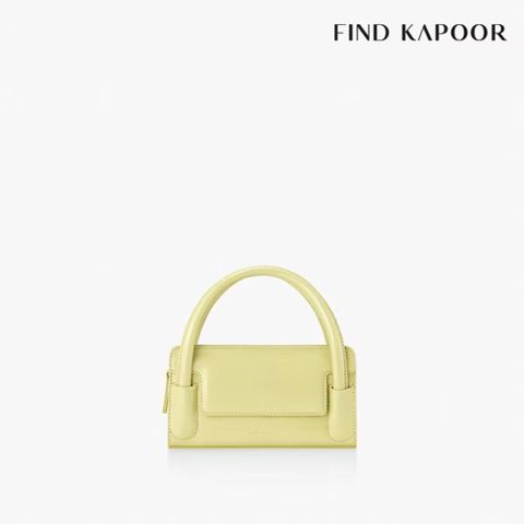 FIND KAPOOR Marty B 18 CRINKLED翻蓋手提斜背棉花糖包- 萊姆黃FBMT18CR2LM