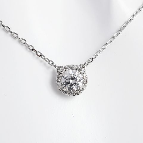 SWAROVSKI 施華洛世奇 Constella 鏈墜 項鍊 鍍白金色 5636264