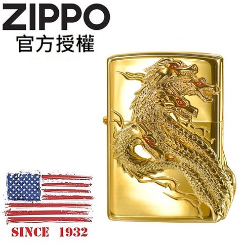 Zippo 【官方授權店】YAMATA-NO-OROCHI GD 八岐大蛇(金色)防風打火機